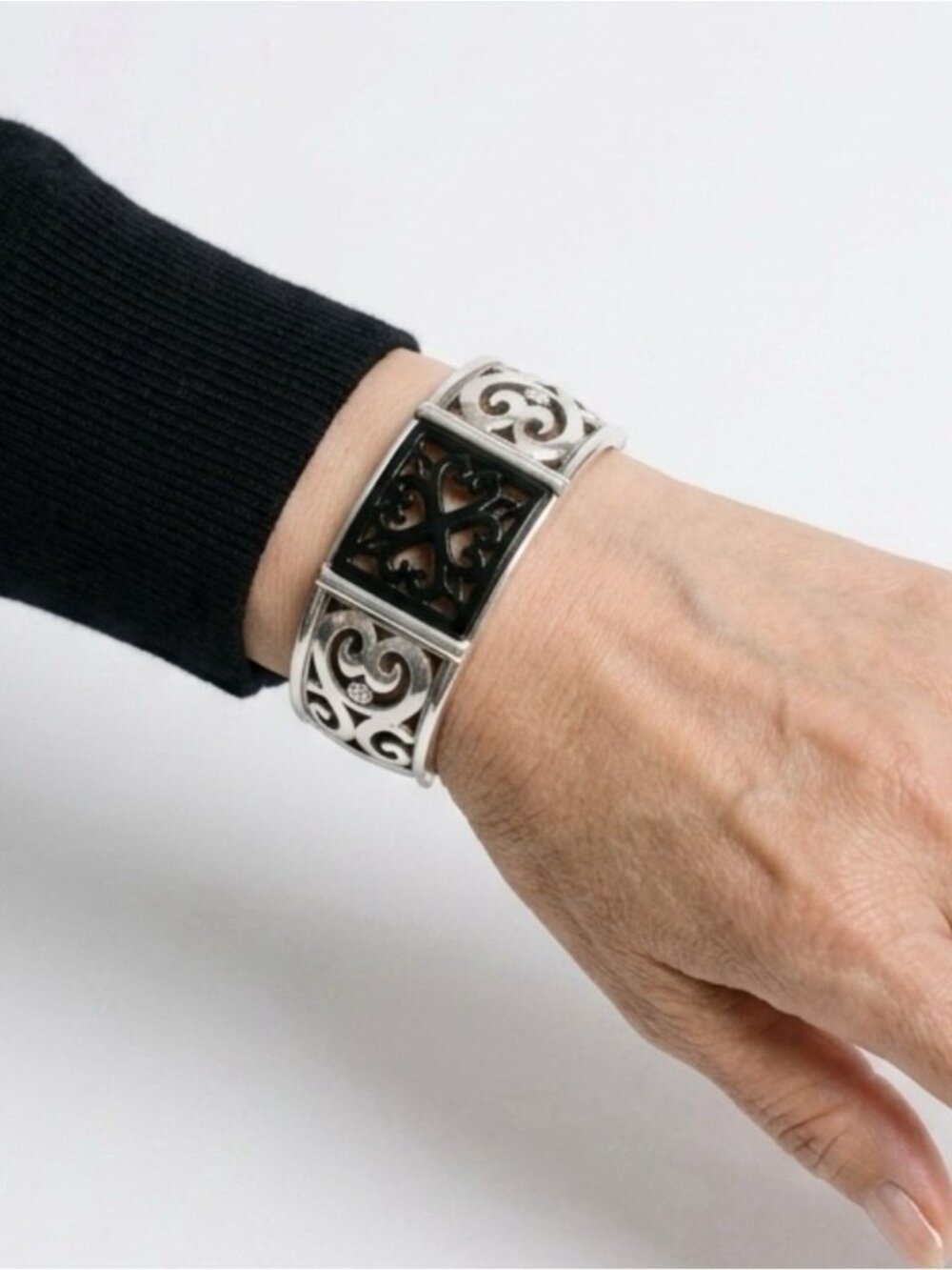 Brighton Genoa Tile Retired Cuff Bangle Bracelet Excellent Condition